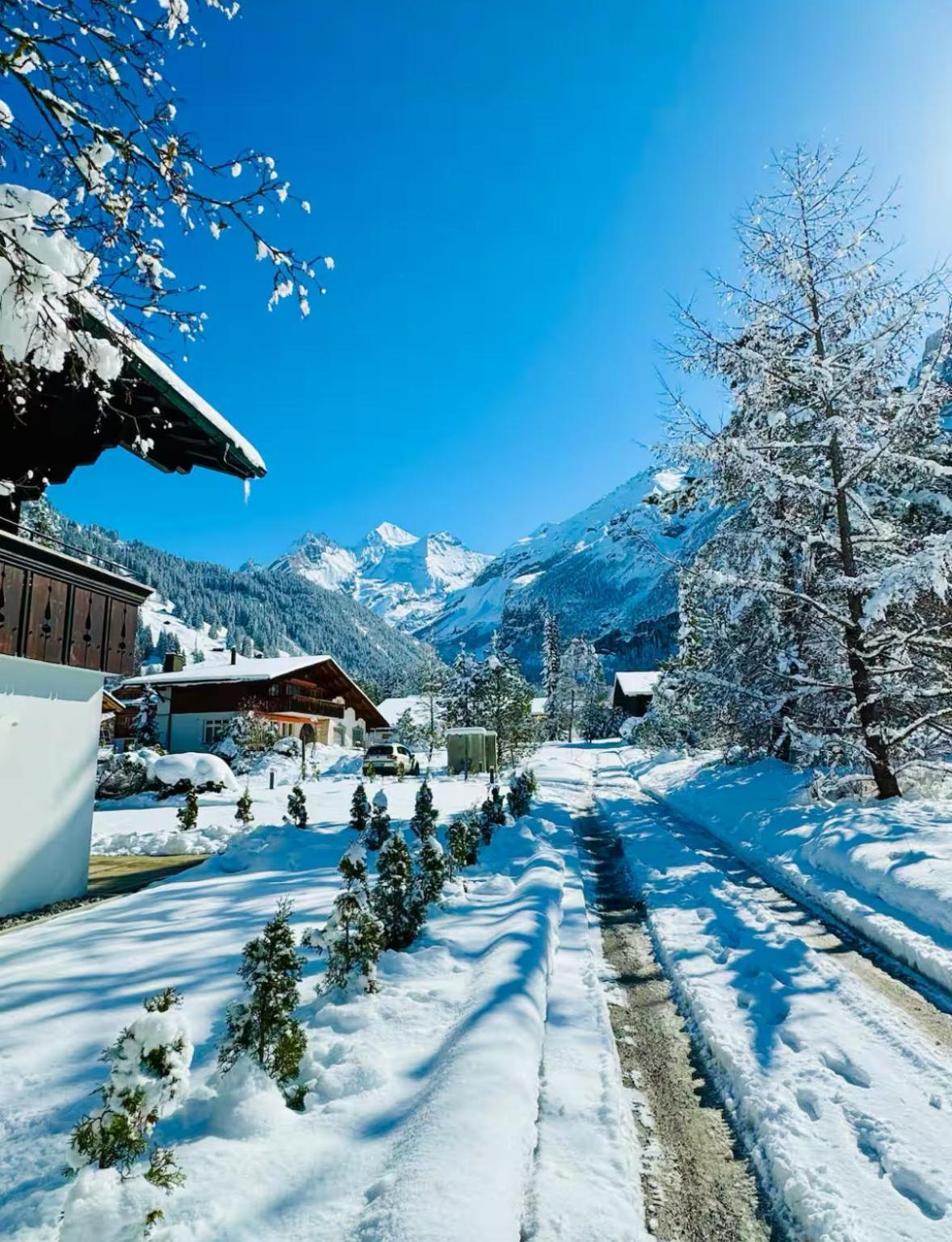 Appartamento Cute & Cozy Oasis, Private Afternoon Sun Terrace Kandersteg Esterno foto